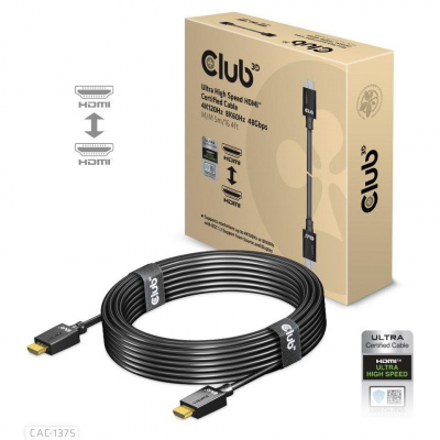 Club3D HDMI kábel, 4K120Hz 8K60Hz 48Gbps M/M 5m/16.4ft