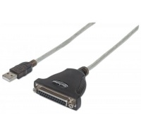 MANHATTAN Kábel / prevodník USB na paralelný port 1,8 m (USB AM / DB25F, IEEE1284)