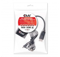 Club3D Video hub MST (Multi Stream Transport) DisplayPort na 2x DisplayPort, napájanie USB