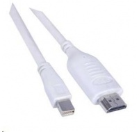 Kábel PREMIUMCORD Mini DisplayPort - HDMI 3 m, biely