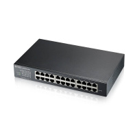 Zyxel GS1915-24E, 24-port GbE Smart hybrid mode Switch, standalone or NebulaFlex Cloud, rackmount, fanless