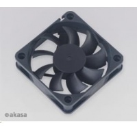 Ventilátor AKASA AK-6015MS, 60 x 15 mm, zapuzdrené ložisko, čierny