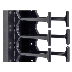 TRITON vertikální vyvazovací panel 32U, dvouřadý, pro rozvaděče šířky 800mm z řady RMA, RZA, RDA, RTA, RYA, černý