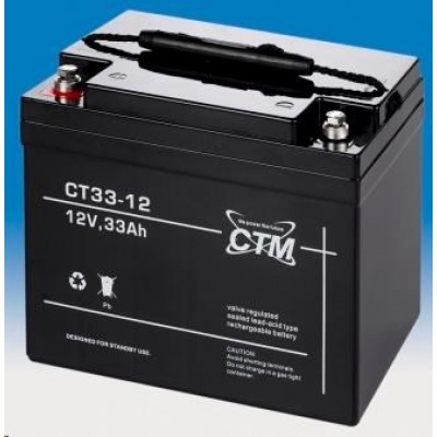 Batéria - CTM CT 12-33 (12V/33Ah - M6), životnosť 5 rokov