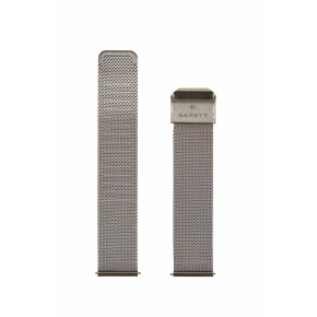 Garett univerzální řemínek 18 mm, stříbrný kovový, typ Mesh