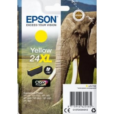 Atramentová tyčinka EPSON Singlepack "Elephant" Yellow 24XL Claria Photo HD Ink
