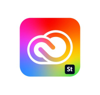 Adobe Creative Cloud for teams All Apps with Adobe Stock MP ENG COM NEW 1 User, 12 Months, Level 1, 1-9 Lic