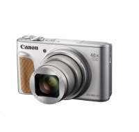 Canon PowerShot SX740 HS Lite Travel, 20.3Mpix, 40x zoom, WiFi, 4K video - stříbrný