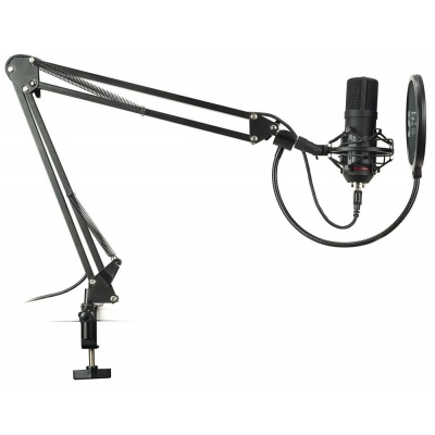 Mikrofón SPC Gear SM900 Streamingový mikrofón / USB / polohovateľné rameno / pop filter / držiak proti otrasom