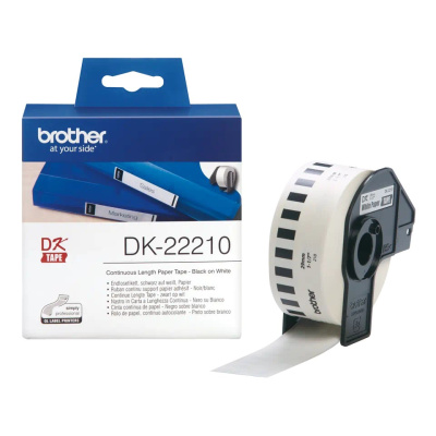 BROTHER DK-22210 rolka papiera 29 mm x 30,48 m biela