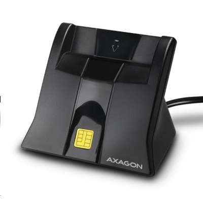 AXAGON CRE-SM4, USB externý stojanČítačka kontaktných kariet Smart card (eObčanka)