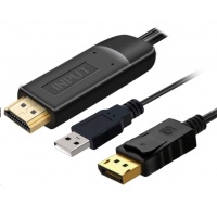 Kábel HDMI PREMIUMCORD 2.0 na DisplayPort 1.2 pre 4K@60Hz, 2m