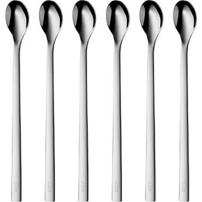 WMF Sada lžiček na long drink nápoje, 6 ks, nerezová ocel