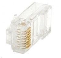 Konektor UTP RJ45 (8p8c), Cat6, 50µm, licna(lanko) - 100 ks