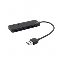 iTec USB 3.0 nabíjací HUB 4portový s jednotlivými prepínačmi