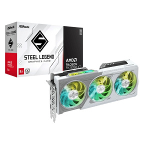 ASRock VGA AMD Radeon RX 9060 XT Steel Legend 8GB OC, RX 9060 XT, 8GB GDDR6, 2xDP, 1xHDMI