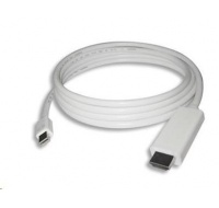 Kábel PREMIUMCORD Mini DisplayPort - HDMI 1 m, biely