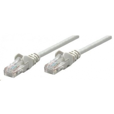 Intellinet patch kábel, Cat6A Certified, CU, SFTP, LSOH, RJ45, 0.5 m, sivá