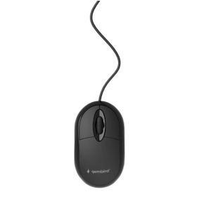 Myš GEMBIRD MUS-ERGO-01, drôtová, optická, vertikálna, 1200-3200 dpi, USB, čierna