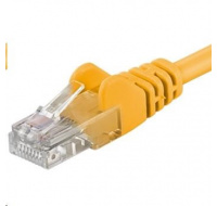 PREMIUMCORD Patch kábel UTP RJ45-RJ45 CAT5e 3m žltý