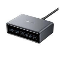 Anker Prime Charger, 200W stolní GaN nabíječka, 4x USB-C, 2x USB-A, PowerIQ 3.0, podpora PPS