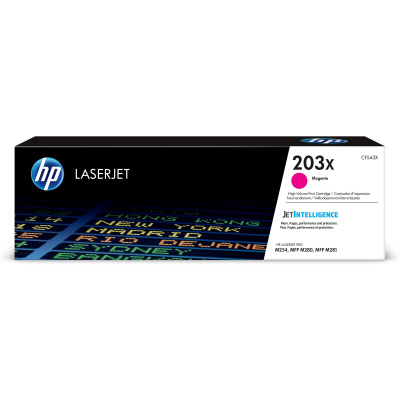 HP 203X High Yield Magenta Original LaserJet Toner Cartridge (2,500 pages)