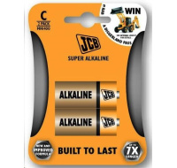 JCB SUPER alkalická baterie LR14, blistr 2 ks