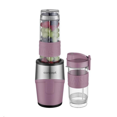 Concept SM3483 smoothie blender, 500 W, 2 tritanové nádoby, 23000 RPM, růžová