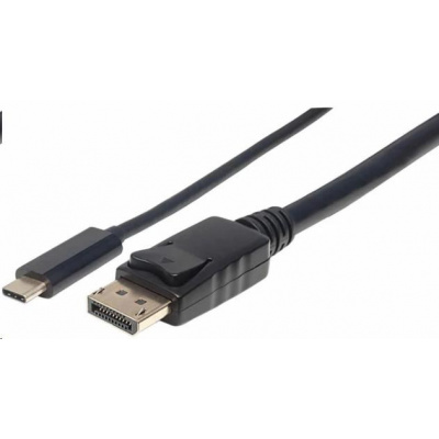 Kábel Manhattan USB-C na DisplayPort, 1 m, čierny