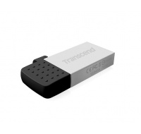 TRANSCEND Flash disk 8GB JetFlash®380S, USB 2.0/micro USB (R:20/W:5 MB/s) strieborná