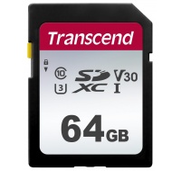 Karta TRANSCEND SDXC 64GB 300S, UHS-I U3 V10 (R:100/W:25 MB/s)