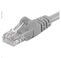 PREMIUMCORD Patch kábel UTP RJ45-RJ45 CAT5e 2m sivý