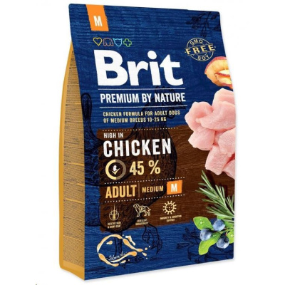 Brit Premium by Nature Adult M 3kg
