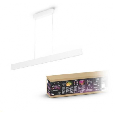 PHILIPS Ensis Svítidlo závěsné, Hue White and color ambiance, 230V, 2x39W integr.LED, Bílá