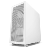 Skriňa NZXT H7 Flow edition / ATX / 2x120 mm ventilátor / USB-C / 2x USB / sklenená bočnica / sieťovaný panel / biela