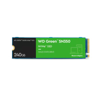 WD GREEN NVMe SSD 240GB PCIe SN350, Gen3 8GB/s, (R:2400/W:900 MB/s)