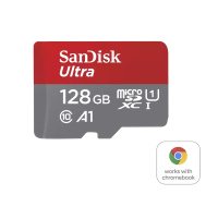 SanDisk MicroSDXC karta 128GB Ultra pro Chromebook (R:160/W:260 MB/s, UHS I, C10, A1)