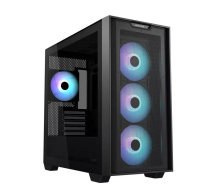 ASUS case A21 PLUS, Mini Tower, průhledná bočnice, 4x 120mm ARGB Fan, černá