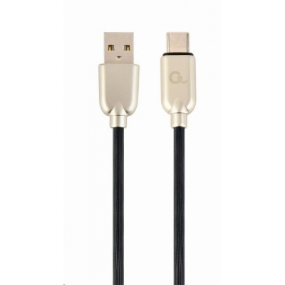 GEMBIRD Kabel CABLEXPERT USB-A na USB-C kabel (AM/CM), 2m, pogumovaný, černý, blister