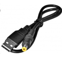 Napájací adaptér Virtuos USB -> jack 5.5/2.1, 5V, 0,5 m