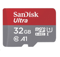 Karta SanDisk MicroSDHC 128 GB Ultra (120 MB/s, A1 Class 10 UHS-I ) + adaptér