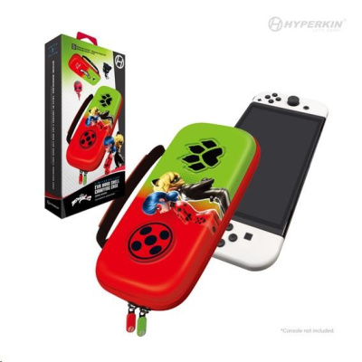 Hyperkin Miraculous EVA Hard Shell Carrying Case for Nintendo Switch/OLED/Lite (Bug & Cat)
