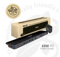 Dokovacia stanica Club3D USB-C 3.2 s napájacím adaptérom Triple Dynamic Display PD, 100 W
