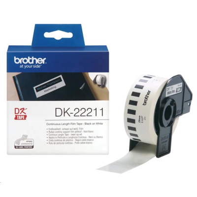 BROTHER DK-22211 biela fólia 29 mm x 15,24 m