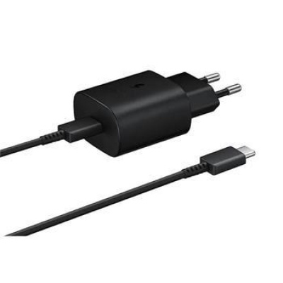 Samsung síťová nabíječka EP-TA800EBE + kabel EP-DG980BBE USB-C, 25W, černá, (bulk)