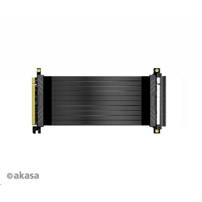 BAZAR AKASA kábel RISER BLACK X2 Premium PCIe 3.0 x 16 stúpačka, 100 cm - VYPREDANÉ