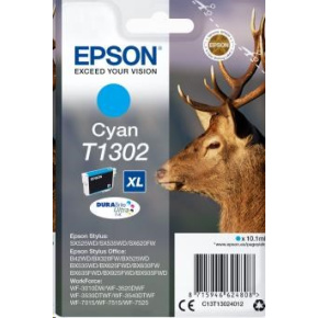 BAZAR - EPSON ink bar Singlepack "Jelen" Cyan T1302 DURABrite Ultra Ink (10,1 ml) - Poškozený obal (Komplet) BAZAR - EPSON ink bar Singlepack "Jelen" Cyan T1302 DURABrite Ultra Ink (10,1 ml) - Poškozený obal (Komplet)