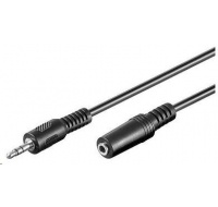 PREMIUMCORD Audio kábel 3,5 mm Jack - Jack predĺženie 5 m (M/F, stereo)