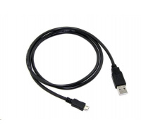 Kábel C-TECH USB 2.0 AM/Micro, 2 m, čierna