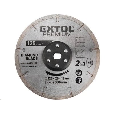 Extol Premium (8893020B) kotouc řezný, diamantový, 125x20mm, pro 8893020